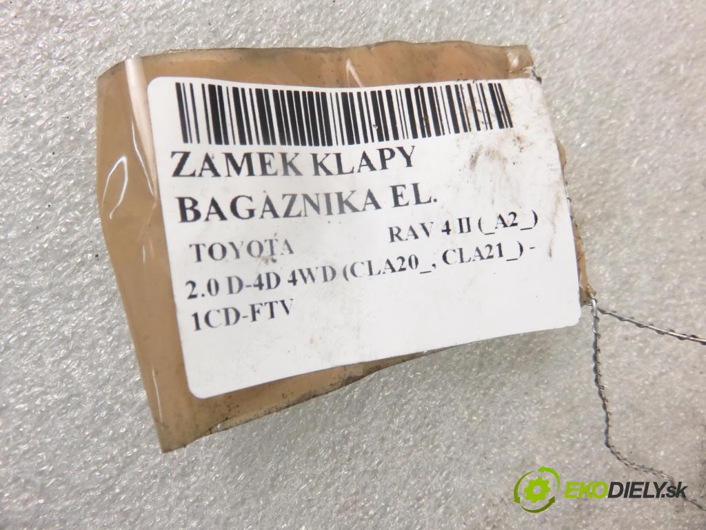 TOYOTA RAV 4 II (_A2_) SUV 2003 85,00 2.0 D-4D 4WD 116 - 1CD-FTV 1995,00 zámok dveří kufr EL.