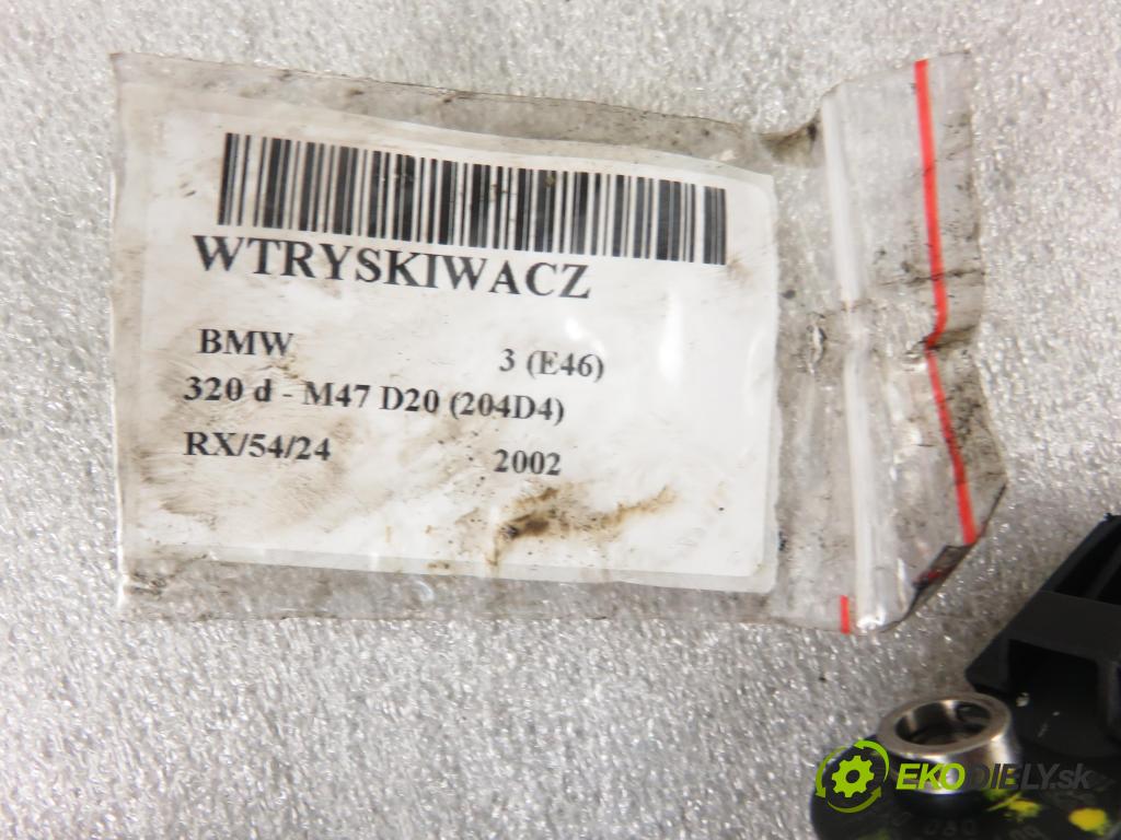 BMW 3 (E46) SEDAN 2002 110,00 320 d 150 - M47 D20 (204D4) 1995,00 vstrekovač 0445110080 ; 7788609 (Vstrekovače)