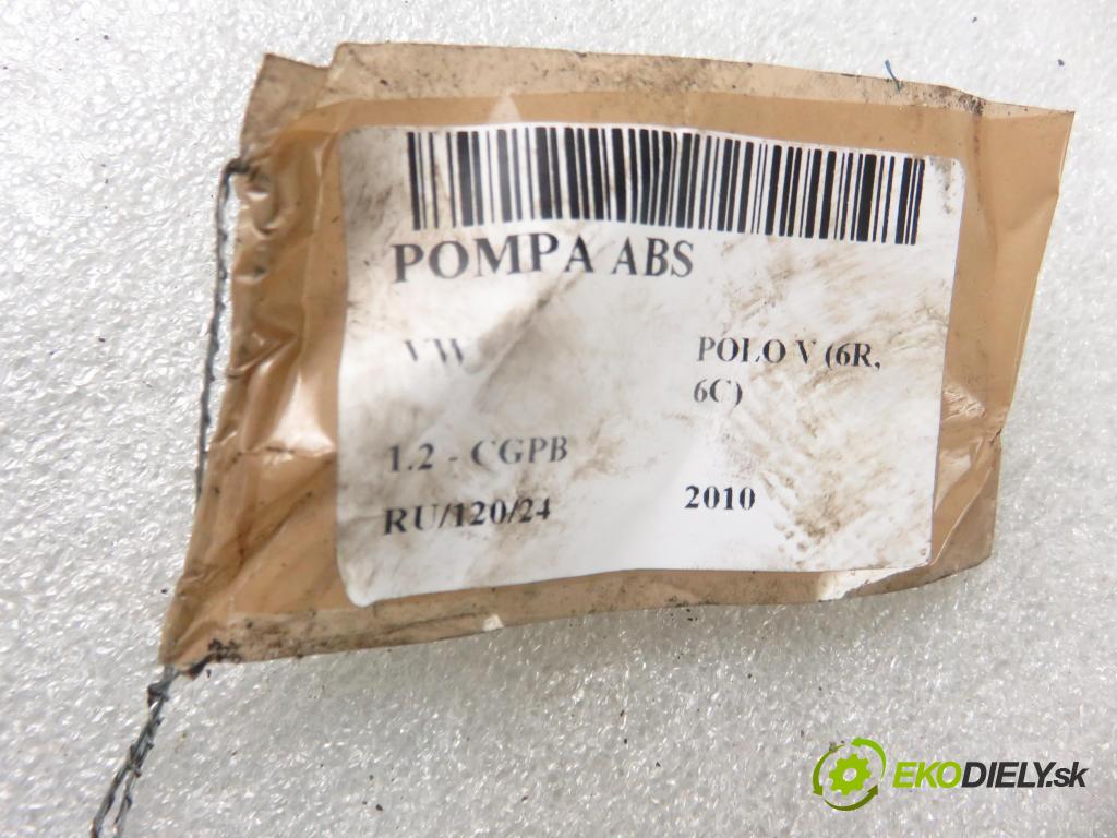 VW POLO (6R, 6C) HB 2010 44,00 1.2 - CGPB 1198,00 Pumpa ABS 6R0907379R ; 0265955006 (Pumpy ABS)