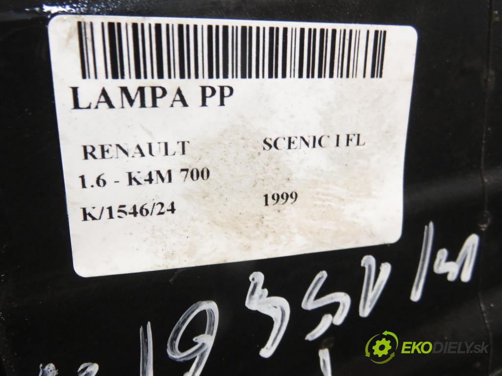RENAULT SCENIC I (JA0/1_) MINIVAN 1999 79,00 1.6 16V 107 - K4M 700 1598,00 Svetlo PP 7700432097 ; 7701047600
