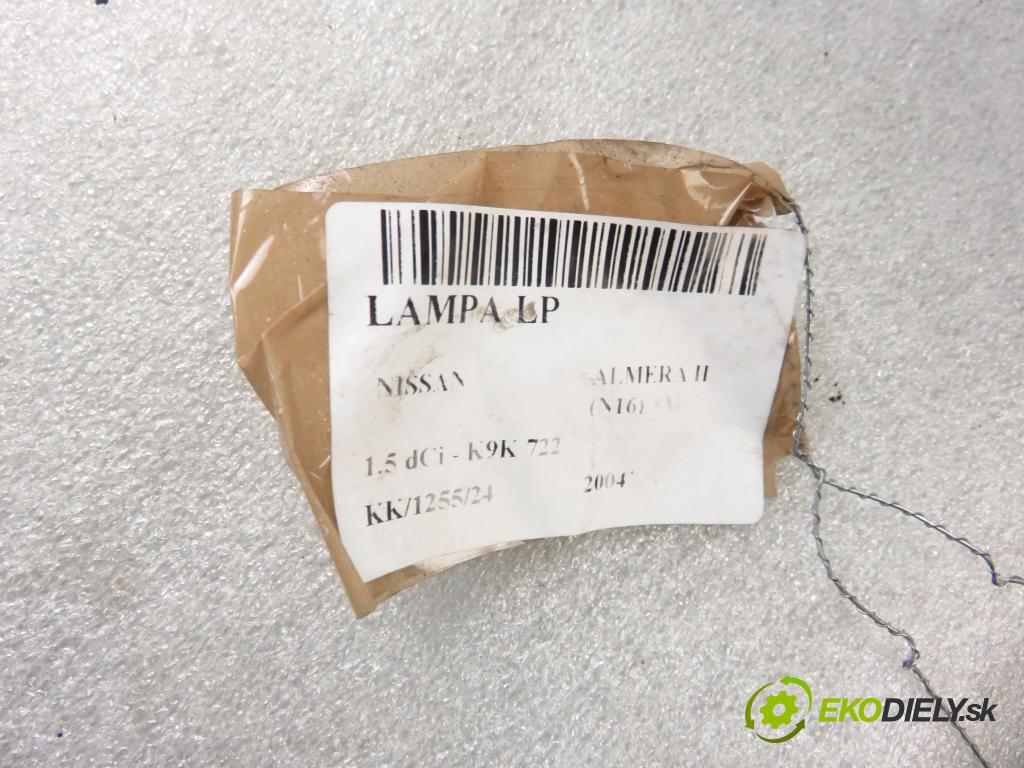 NISSAN ALMERA II Hatchback (N16) HB 2004 60,00 1.5 dCi - K9K 722 1461,00 Svetlo LP