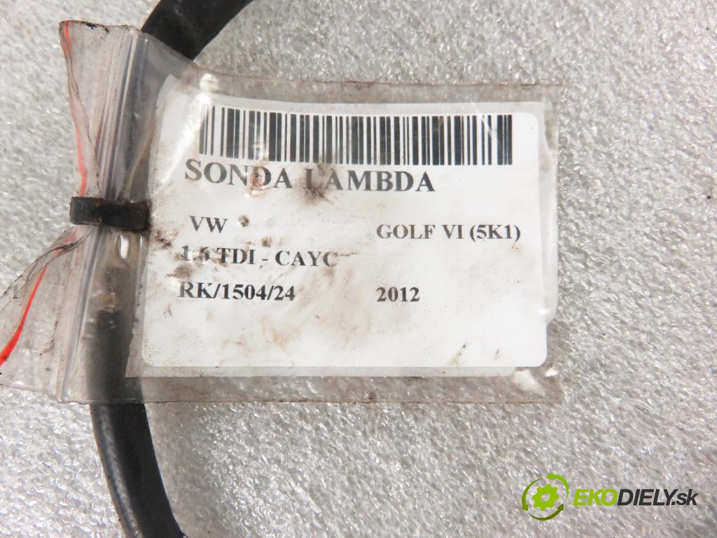 VW GOLF VI (5K1) HB 2012 77,00 1.6 TDI - CAYC 1598,00 sonda lambda 03L906262A (Lambda sondy)
