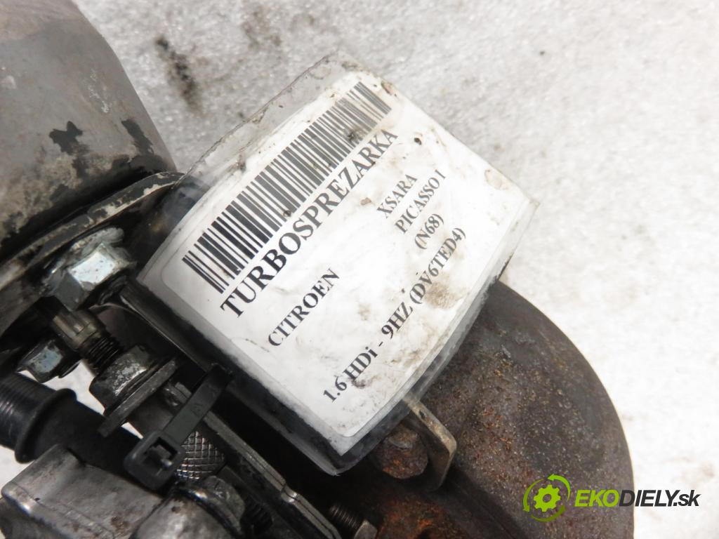 CITROEN XSARA PICASSO (N68) MINIVAN 2008 80,00 1.6 HDi - 9HZ (DV6TED4) 1560,00 RYCHLONABÍJEČKA: 9663199280 (Turbodúchadla (kompletní))