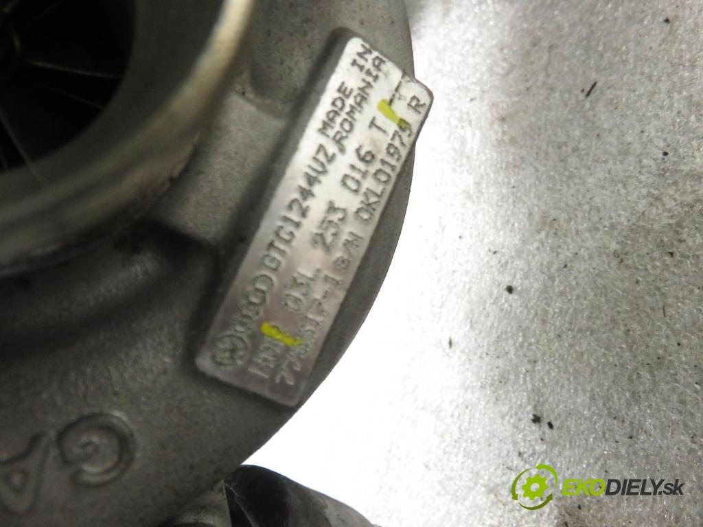 VW GOLF VI (5K1) HB 2012 77,00 1.6 TDI - CAYC 1598,00 RYCHLONABÍJEČKA: 03L253016T (Turbodúchadla (kompletní))