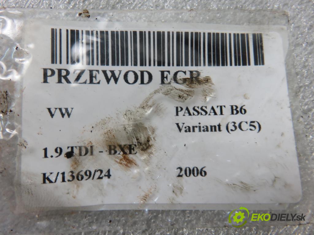 VW PASSAT B6 Variant (3C5) KOMBI 2006 77,00 1.9 TDI - BXE 1896,00 trubka EGR 038131521CC