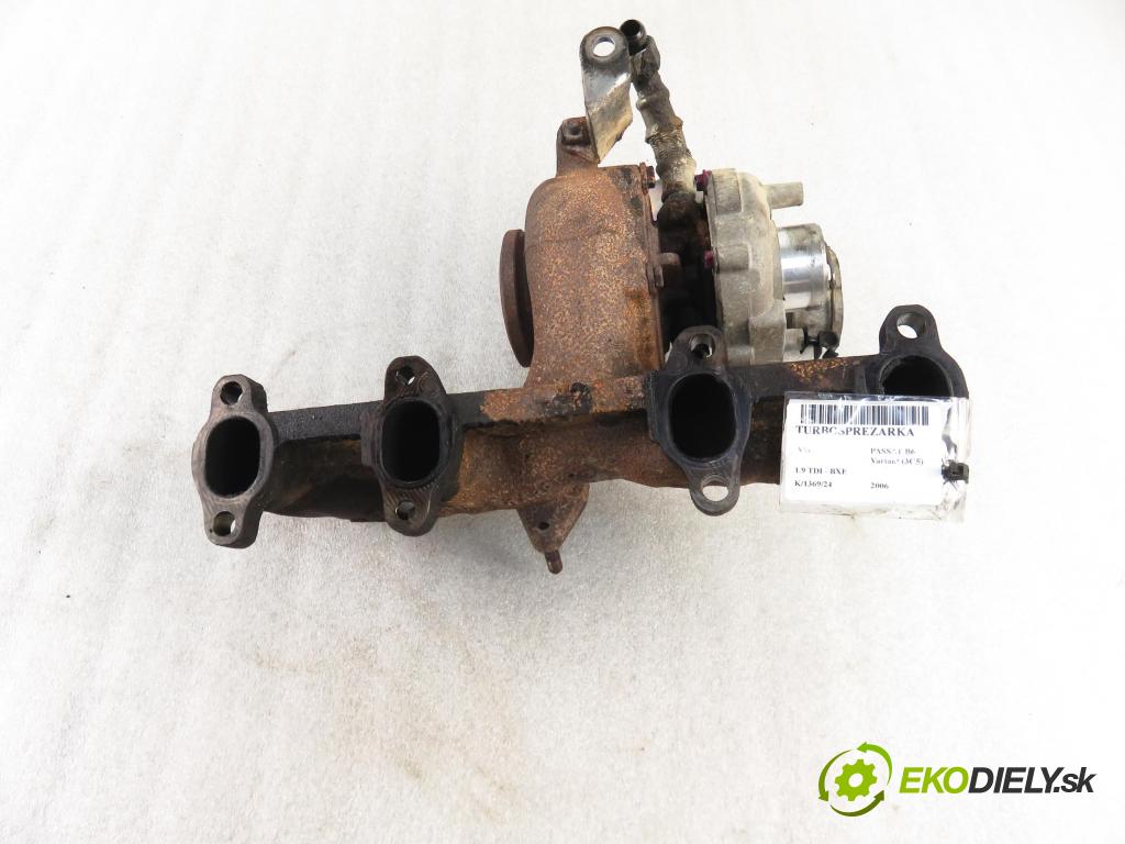 VW PASSAT B6 Variant (3C5) KOMBI 2006 77,00 1.9 TDI - BXE 1896,00 RYCHLONABÍJEČKA: 038253016K (Turbodúchadla (kompletní))