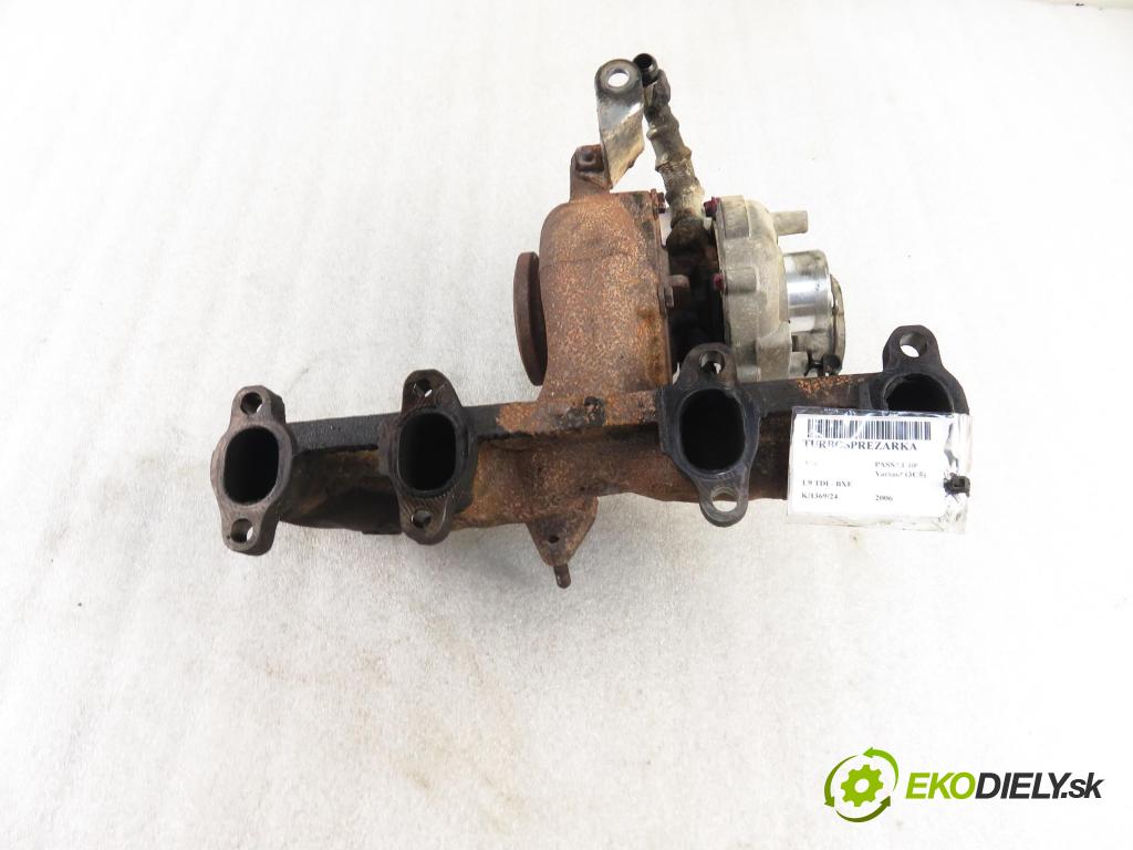 VW PASSAT B6 Variant (3C5) KOMBI 2006 77,00 1.9 TDI - BXE 1896,00 RYCHLONABÍJEČKA: 038253016K (Turbodúchadla (kompletní))