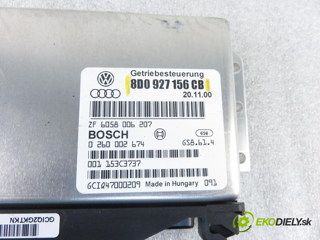 AUDI A4 Avant (8D5, B5) KOMBI 2000 85,00 1.9 TDI - AJM 1896,00 Riadiaca jednotka prevodovky 8D0927156CB