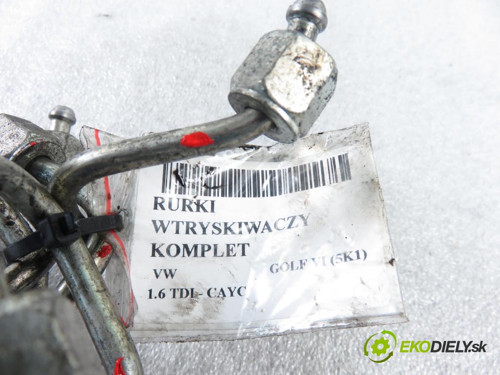 VW GOLF VI (5K1) HB 2012 77,00 1.6 TDI - CAYC 1598,00 rúrky VSTREKOVAČE: