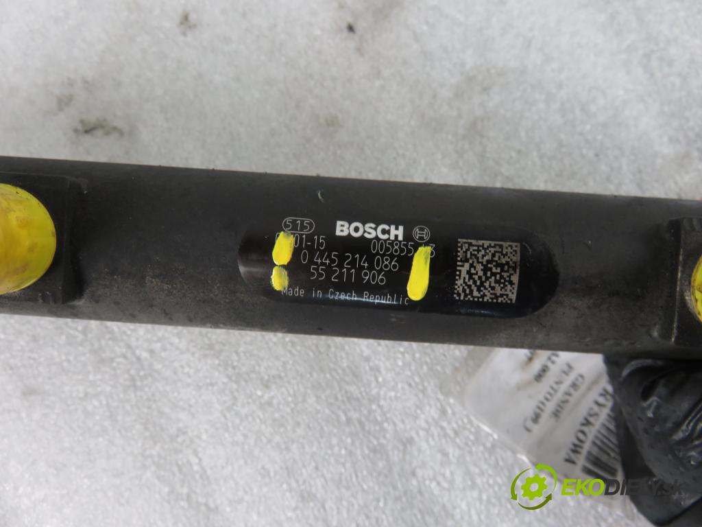 FIAT GRANDE PUNTO (199_) HB 2007 55,00 1.3 D Multijet 75 - 199 A2.000 1248,00 Lišta vstrekovacia 0445214086 ; 55211906 ; 0281002507 (Vstrekovacie lišty)