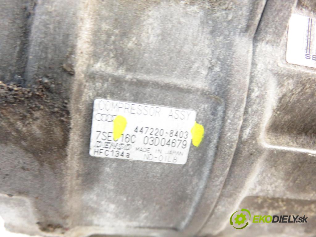 AUDI A4 (8E2, B6) SEDAN 2001 96,00 1.9 TDI PD 130 - AWX 1896,00 KOMPRESOR: klimatizace 4472208403 (Kompresory)