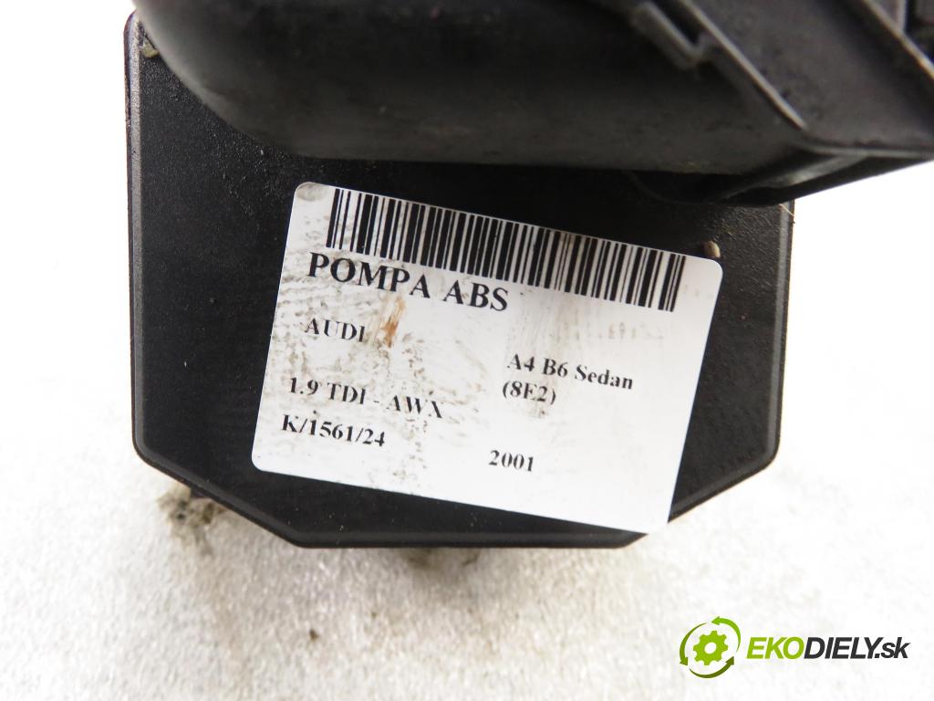 AUDI A4 (8E2, B6) SEDAN 2001 96,00 1.9 TDI PD 130 - AWX 1896,00 Pumpa ABS 0265950011 ; 0265225048 ; 8E0514517 (Pumpy ABS)