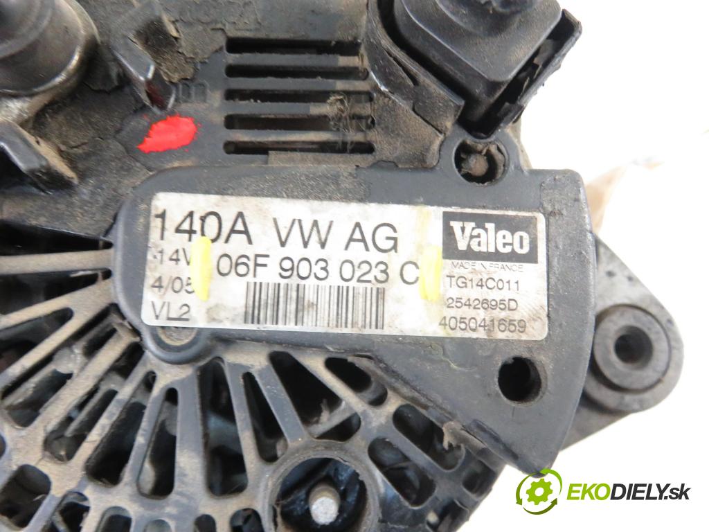 AUDI A4 (8E2, B6) SEDAN 2001 96,00 1.9 TDI PD 130 - AWX 1896,00 Alternátor 06F903023C (Alternátory)