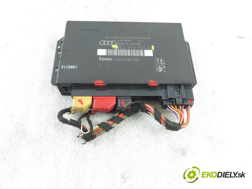 AUDI A4 (8E2, B6) SEDAN 2001 96,00 1.9 TDI PD 130 - AWX 1896,00 MODUL komfortu 8E0959433K