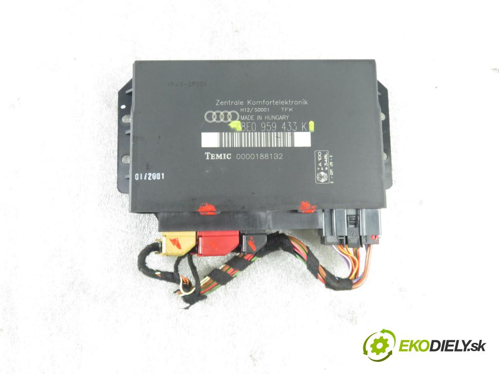 AUDI A4 (8E2, B6) SEDAN 2001 96,00 1.9 TDI PD 130 - AWX 1896,00 MODUL komfortu 8E0959433K