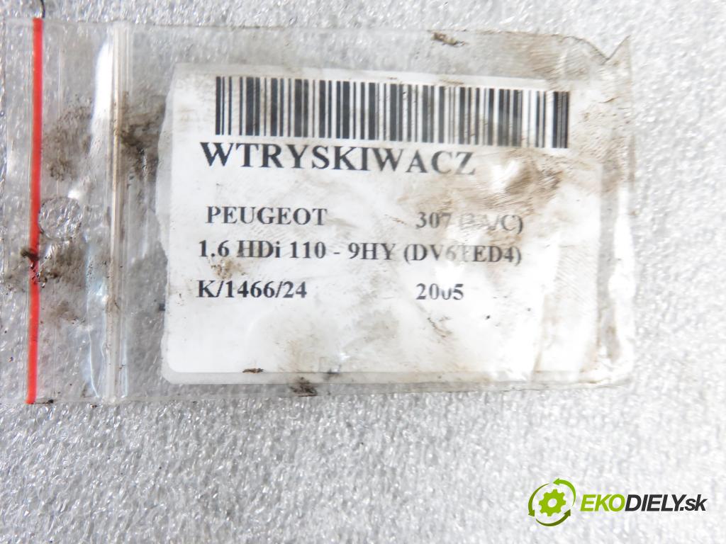 PEUGEOT 307 (3A/C) HB 2005 80,00 1.6 HDi 110 1560,00 vstrekovač 0445110188 (Vstrekovače)
