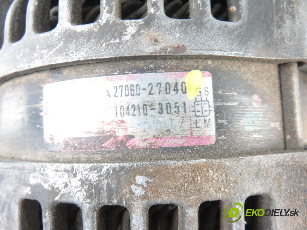 TOYOTA RAV 4 II (_A2_) SUV 2003 85,00 2.0 D-4D 4WD 116 - 1CD-FTV 1995,00 Alternátor 2706027040 (Alternátory)