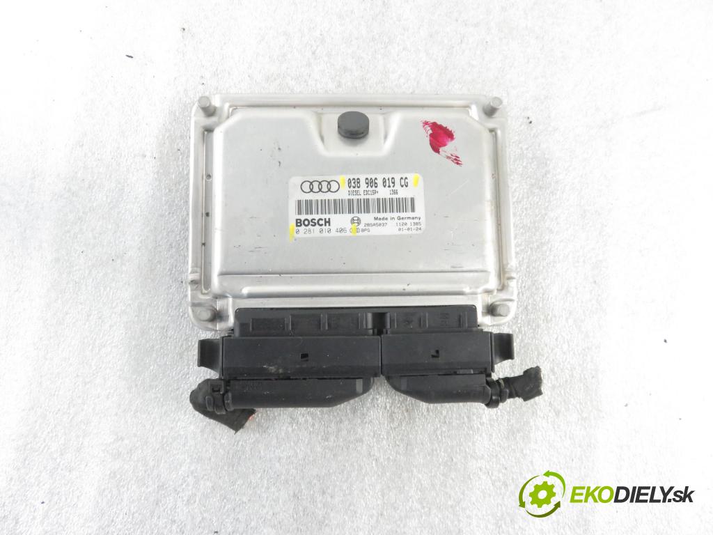 AUDI A4 (8E2, B6) SEDAN 2001 96,00 1.9 TDI PD 130 - AWX 1896,00 Riadiaca jednotka Motor 038906019CG ; 0281010406