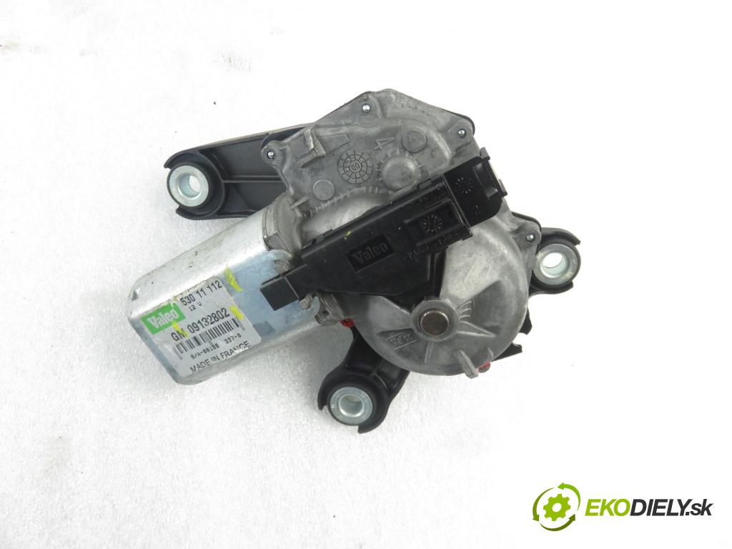 OPEL CORSA C (X01) HB 2000 55,00 1.2 16V 75 - Z 12 XE 1199,00 motorek stěrače ZADNÍ: 09132802 ; 53011112