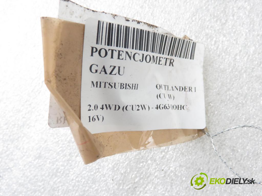 MITSUBISHI OUTLANDER I (CU_W) SUV 2005 118,00 2.4 4WD 160 (CU5W) - 4G69 2378,00 Potenciometer plynu  (Pedále)