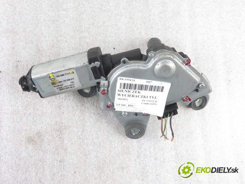 SKODA OCTAVIA II Combi (1Z5) KOMBI 2007 77,00 1.9 TDI - BXE 1896,00 motorek stěrače ZADNÍ: 1Z9955711