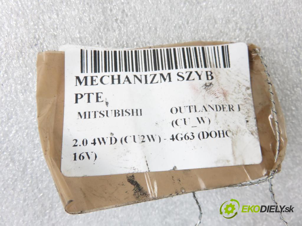 MITSUBISHI OUTLANDER I (CU_W) SUV 2005 118,00 2.4 4WD 160 (CU5W) - 4G69 2378,00 mechanismus oken PTE MR573888RH
