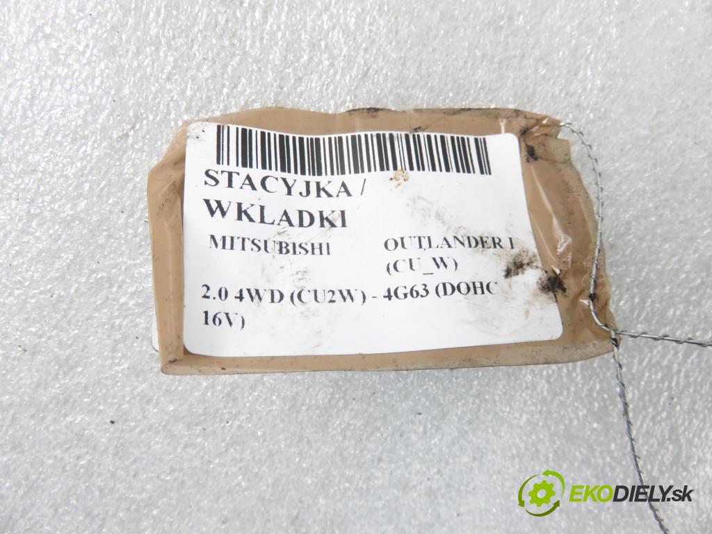MITSUBISHI OUTLANDER I (CU_W) SUV 2005 118,00 2.4 4WD 160 (CU5W) - 4G69 2378,00 spinačka MR587312 (Spínacie skrinky a kľúče)
