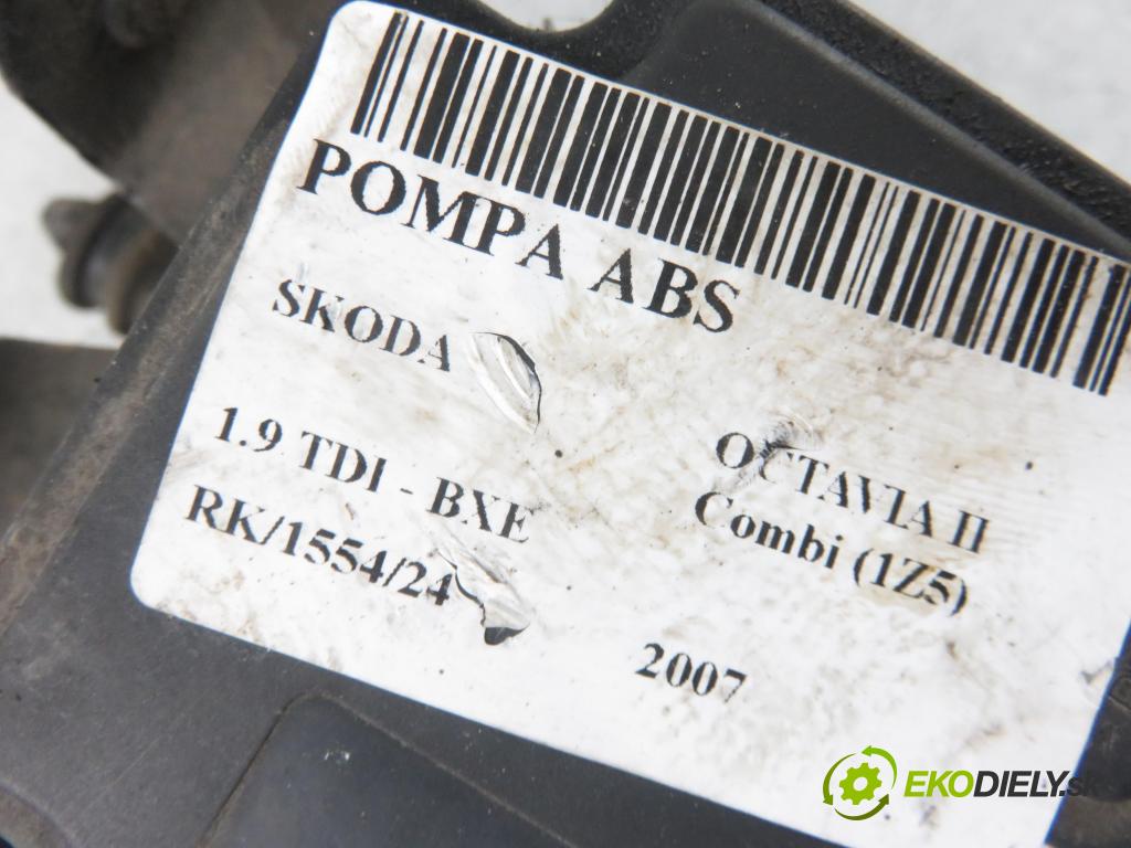SKODA OCTAVIA II Combi (1Z5) KOMBI 2007 77,00 1.9 TDI - BXE 1896,00 pumpa ABS 1K0907379P ; 10097003153 ; 1K0614117H (Pumpy brzdové)