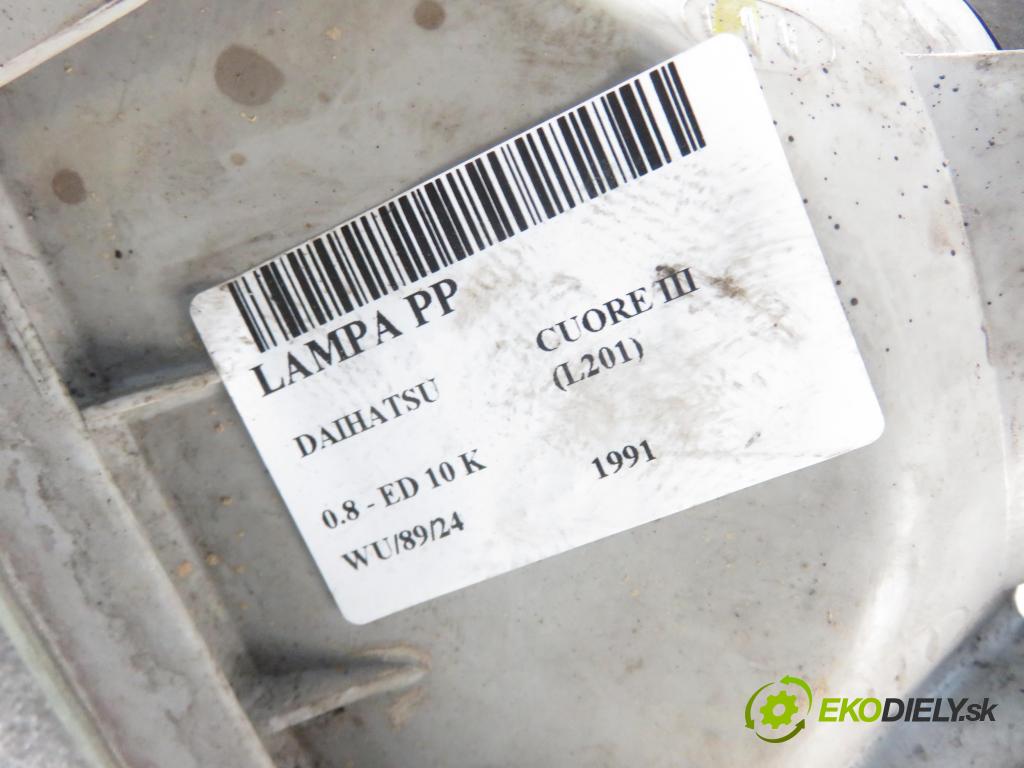 DAIHATSU CUORE III (L201) HB 1991 0,00 0.8 - ED 10 K 847,00 Svetlo PP