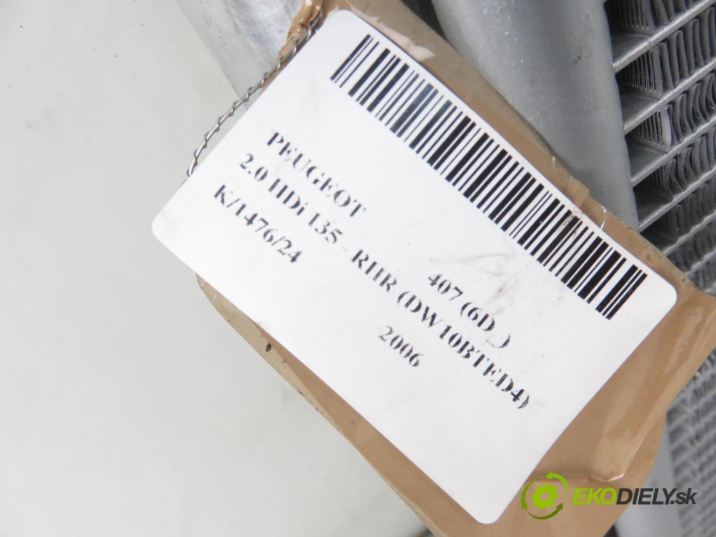 PEUGEOT 407 (6D_) SEDAN 2006 100,00 2.0 HDi 135 - RHR 1997,00 chladič klimatizácie  (Chladiče klimatizácie)