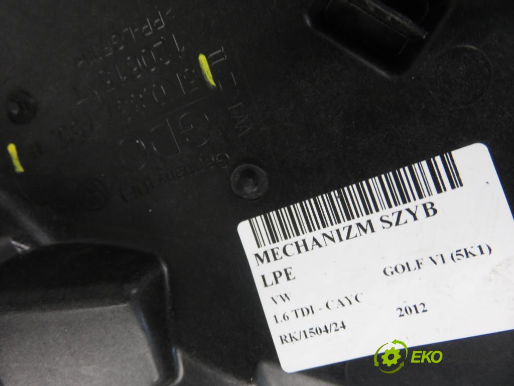 VW GOLF VI (5K1) HB 2012 77,00 1.6 TDI - CAYC 1598,00 mechanismus oken 5K0837755H ; 5K0959793 ; 5K0959701B