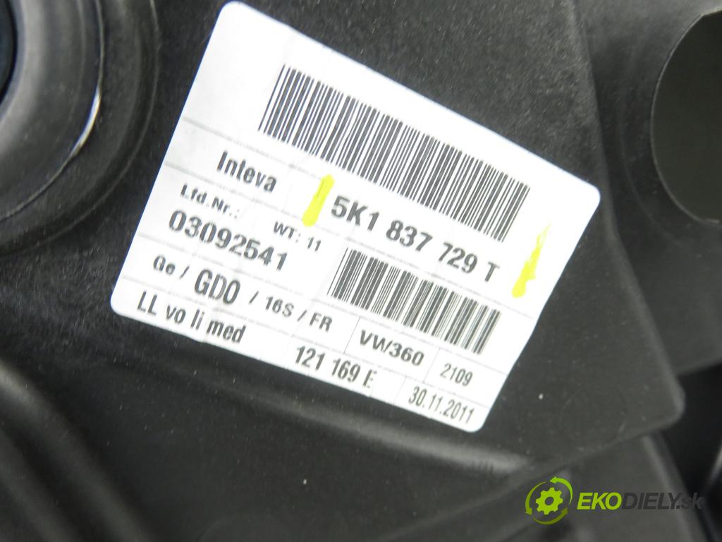 VW GOLF VI (5K1) HB 2012 77,00 1.6 TDI - CAYC 1598,00 mechanismus oken 5K0837755H ; 5K0959793 ; 5K0959701B