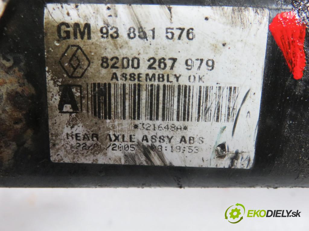 OPEL VIVARO A Autobus (X83) BUS 2005 99,00 2.5 DTI - G9U 730 2464,00 výztuha zadní část ABS 8200267979 ; 93851576