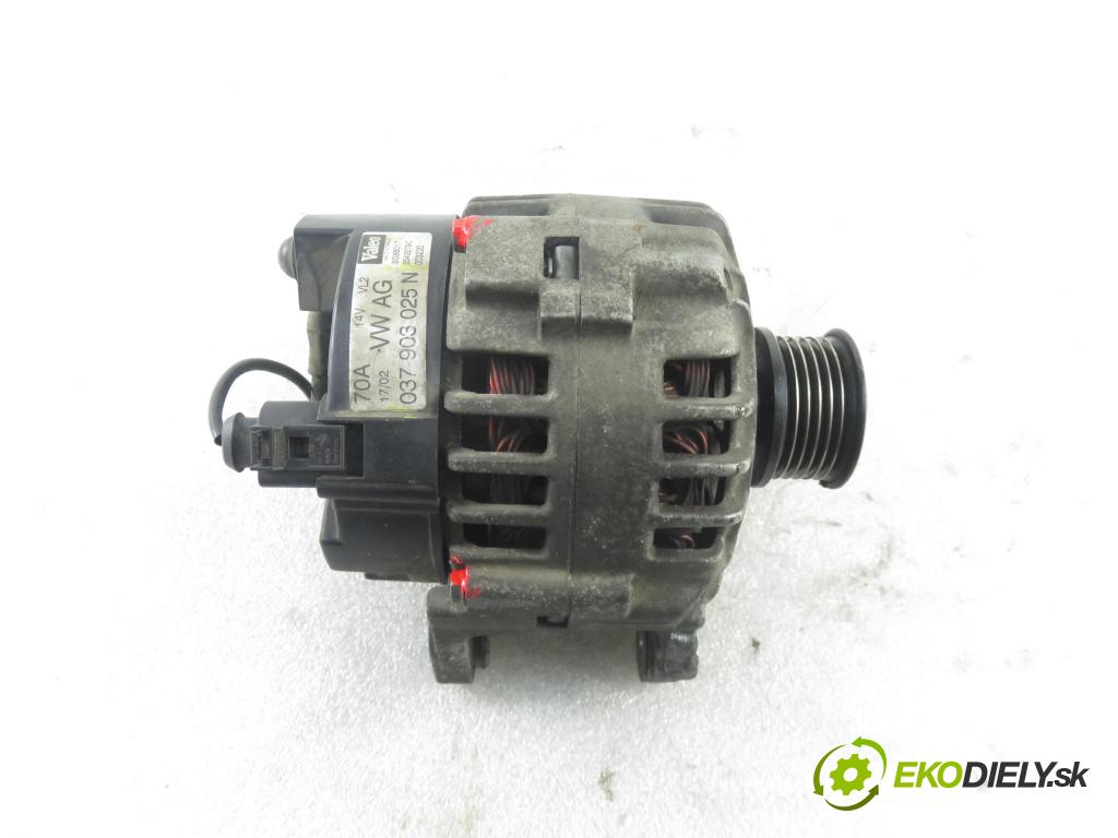 VW POLO (9N_) HB 2002 55,00 1.4 16V 75 - BBY 1390,00 Alternátor 037903025N ; SG8B017 (Alternátory)