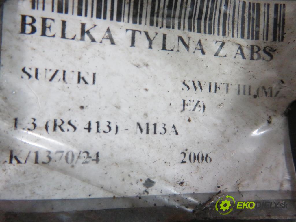 SUZUKI SWIFT III (MZ, EZ) HB 2006 68,00 1.3 92 - M13A 1328,00 výztuha zadní část ABS