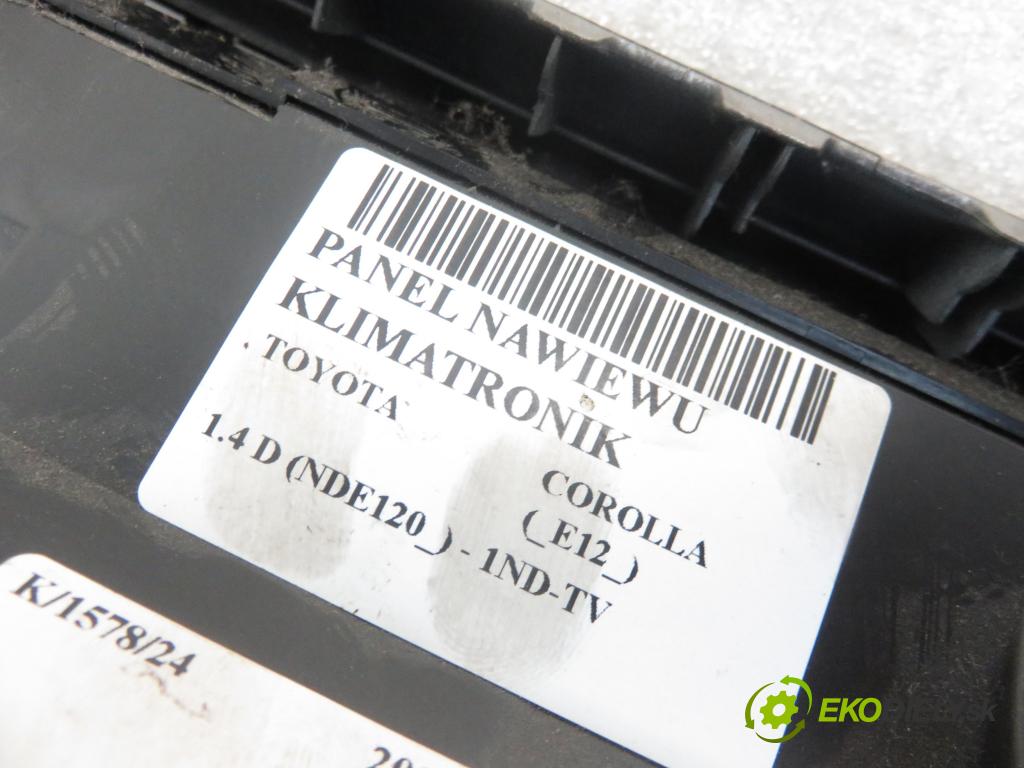 TOYOTA COROLLA (_E12_) HB 2005 66,00 1.4 D-4D 90 - 1ND-TV 1364,00 Panel kúrenia KLIMATRONIK 5593012392