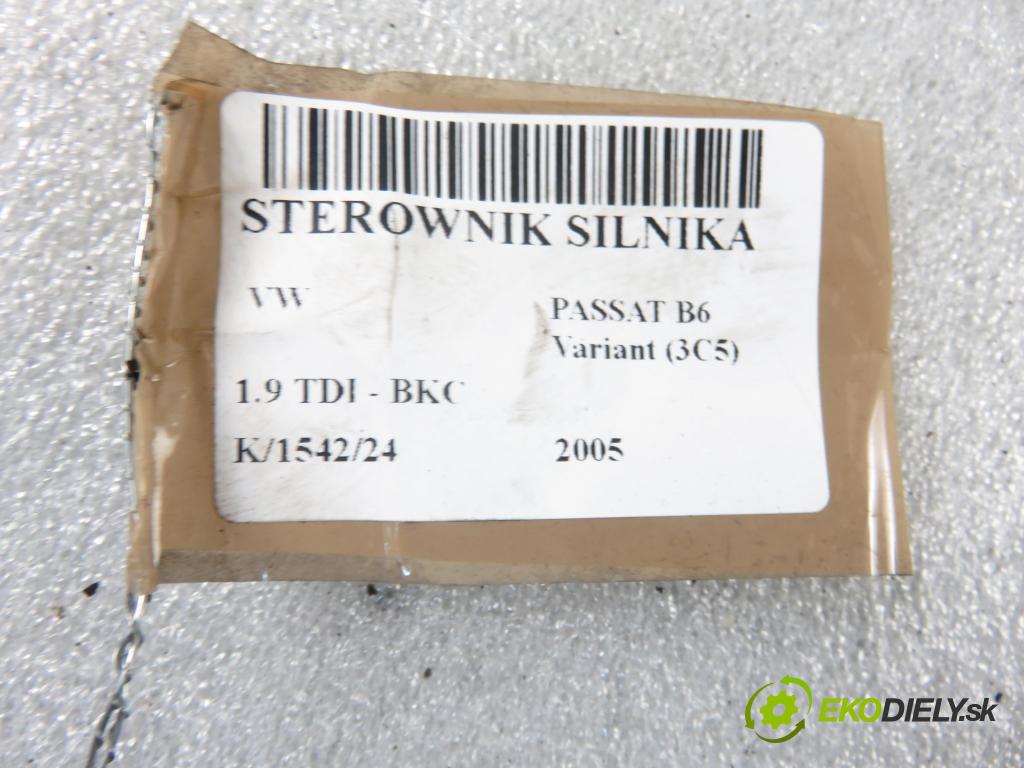 VW PASSAT B6 Variant (3C5) KOMBI 2005 77,00 1.9 TDI - BKC 1896,00 Riadiaca jednotka Motor 03G906021DP ; 0281012742