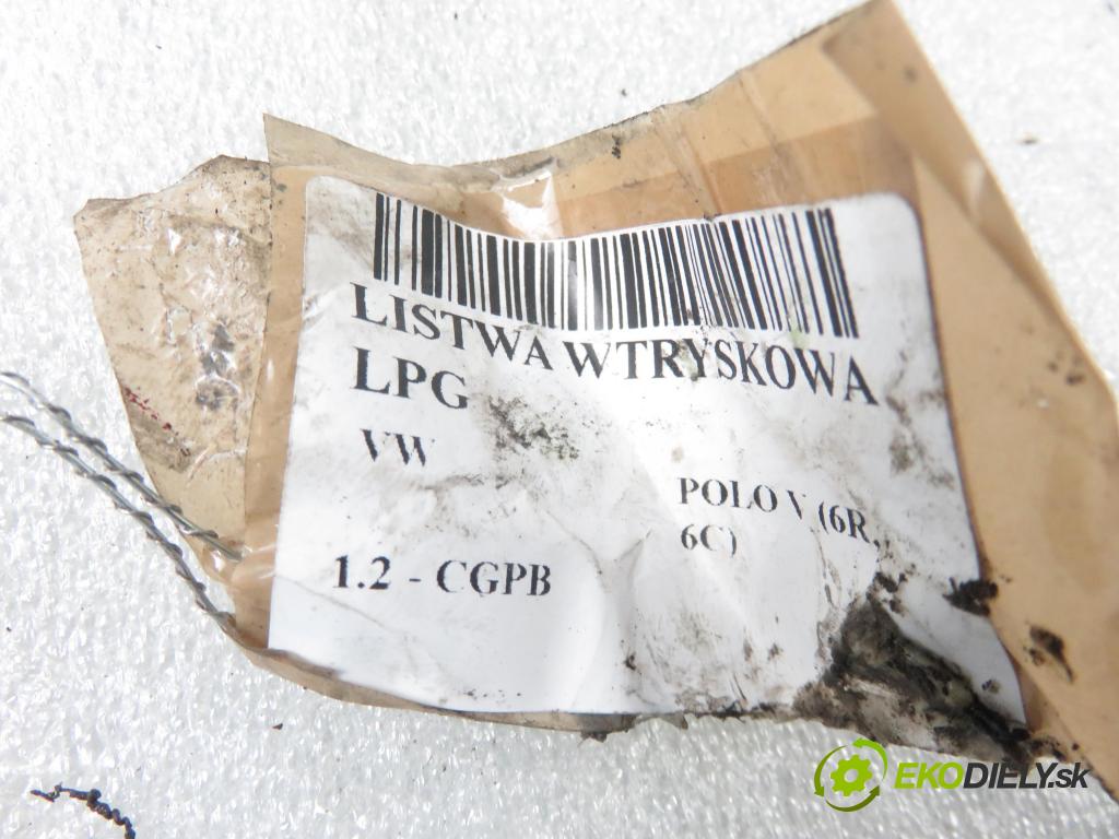 VW POLO (6R, 6C) HB 2010 44,00 1.2 - CGPB 1198,00 Lišta vstrekovacia LPG 0281002456