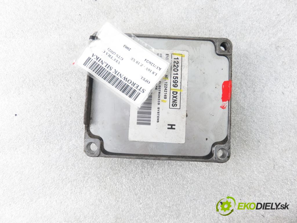 OPEL VECTRA C GTS (Z02) LIFTBACK 2003 90,00 1.8 16V 122 - Z 18 XE 1796,00 Riadiaca jednotka Motor 12201599 ; 12242149