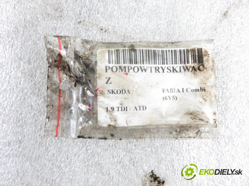 SKODA FABIA I Combi (6Y5) KOMBI 2001 74,00 1.9 TDI - ATD 1896,00 Vstrekovač 038130073AJ ; 0414720037 (Vstrekovače)