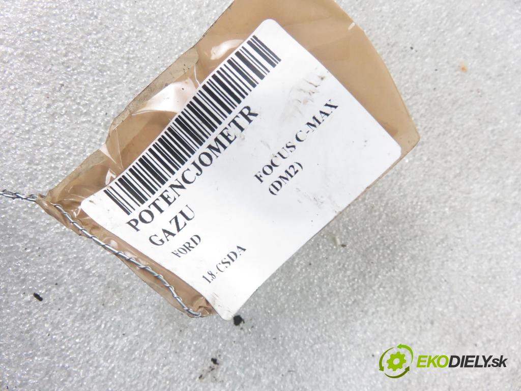 FORD FOCUS C-MAX (DM2) MINIVAN 2003 88,00 1.8 - CSDA 1798,00 Potenciometer plynu 3M519F836AE ; 6PV00864110 (Pedále)