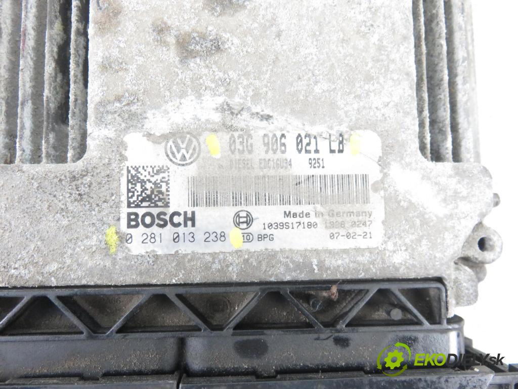 SKODA OCTAVIA II Combi (1Z5) KOMBI 2007 77,00 1.9 TDI - BXE 1896,00 Riadiaca jednotka Motor 03G906021LB ; 0281013238
