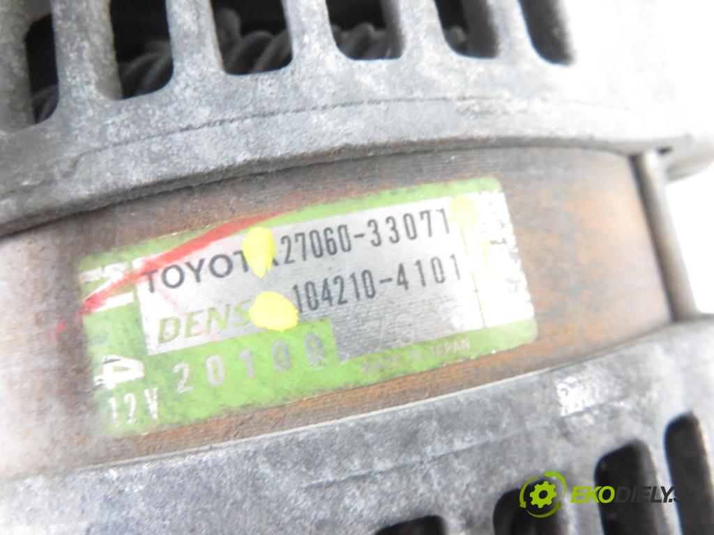TOYOTA COROLLA (_E12_) HB 2005 66,00 1.4 D-4D 90 - 1ND-TV 1364,00 Alternátor 2706033071 ; 1042104101 (Alternátory)
