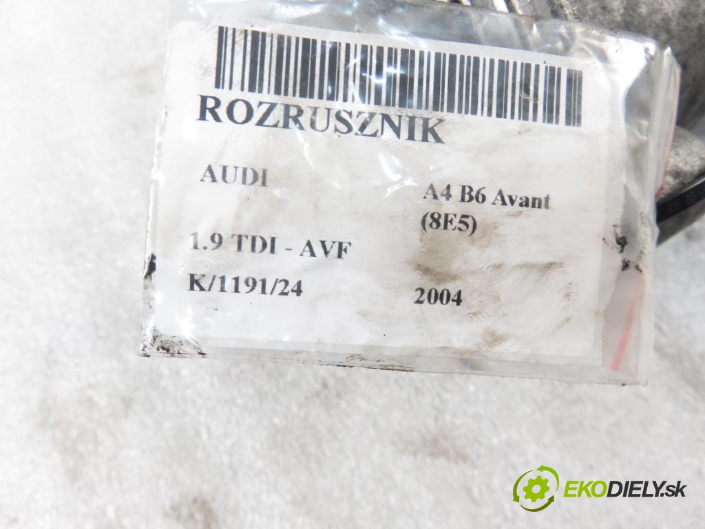 AUDI A4 Avant (8E5, B6) KOMBI 2004 96,00 1.9 TDI PD 130 - AVF 1896,00 Štartér 068911024F ; 0001110126 (Štartéry)