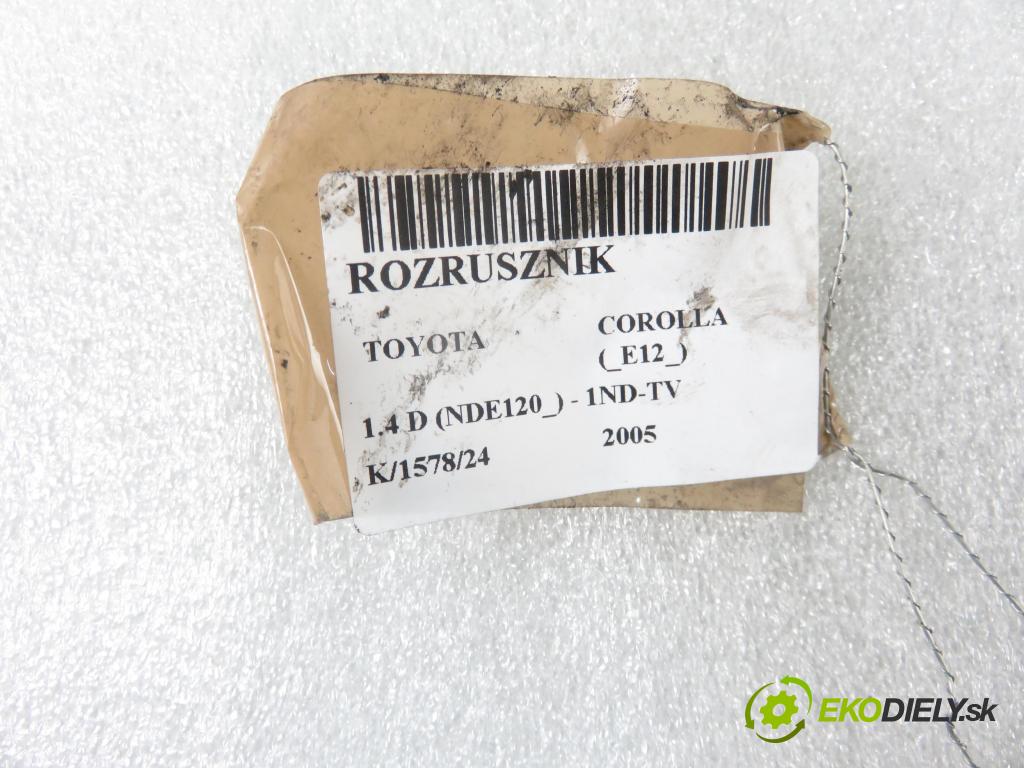 TOYOTA COROLLA (_E12_) HB 2005 66,00 1.4 D-4D 90 - 1ND-TV 1364,00 Štartér 2810033080 ; 4280002730 (Štartéry)