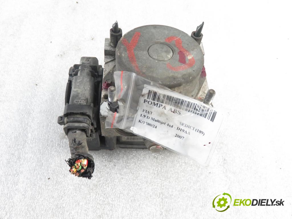 FIAT SEDICI (189_) CROSSOVER 2007 88,00 1.9 D Multijet 120 4x4 - D19AA 1910,00 Pumpa ABS 5611079J10 ; 0265281671 ; 0265800494 (Pumpy ABS)