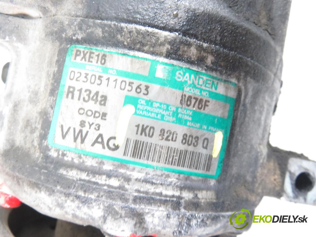 VW PASSAT B6 Variant (3C5) KOMBI 2005 77,00 1.9 TDI - BKC 1896,00 KOMPRESOR: klimatizace 1K0820803Q (Kompresory)