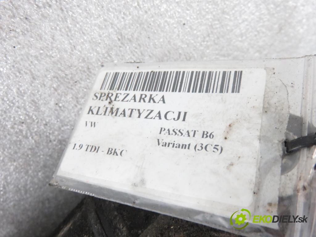 VW PASSAT B6 Variant (3C5) KOMBI 2005 77,00 1.9 TDI - BKC 1896,00 KOMPRESOR: klimatizace 1K0820803Q (Kompresory)