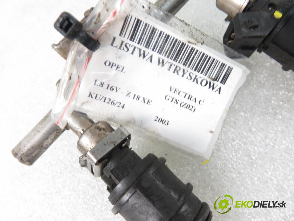 OPEL VECTRA C GTS (Z02) LIFTBACK 2003 90,00 1.8 16V 122 - Z 18 XE 1796,00 Lišta vstrekovacia 90536149 ; 5WK93151 (Vstrekovacie lišty)