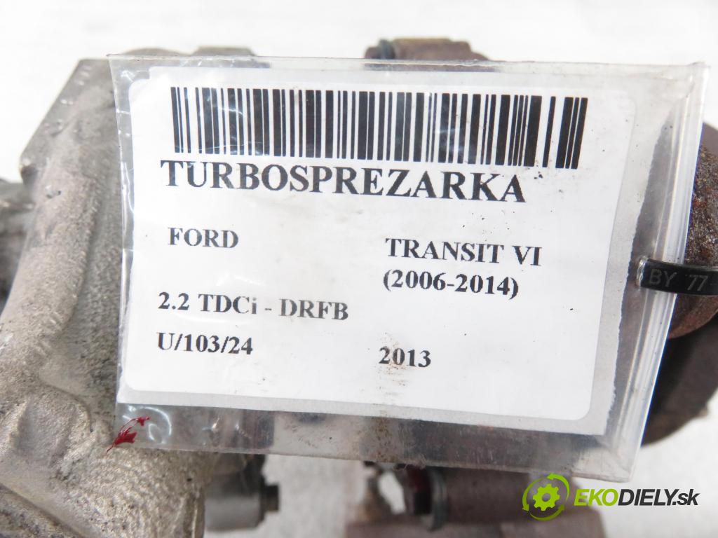 FORD TRANSIT Furgon (FA_ _) FURGON 2013 74,00 2.2 TDCi - DRFB 2198,00 RYCHLONABÍJEČKA: BK2Q6K682GA ; BK2Q9430CB (Turbodúchadla (kompletní))